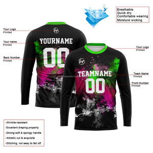 T-shirts personnalisés à manches longues, impression de vêtements en gros pour hommes et femmes, livraison rapide - Product Image 1