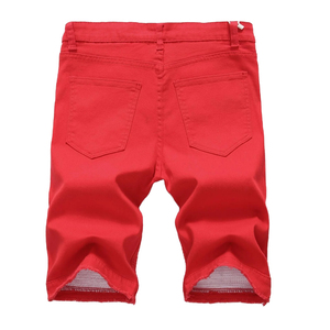 Customized Sized Men's Casual Streetwear Denim Cargo Shorts Baggy Multi-Pocket High Street Jeans Short <b>Pants</b> From IN Pakistan - Product Image 2