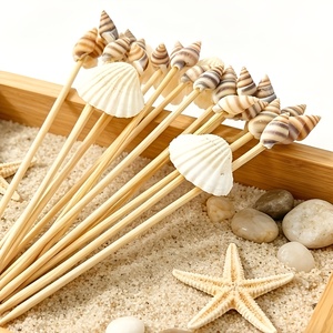 Palillos de conchas marinas, decoraciones para restaurantes y bares, ambiente playero, ideas para fiestas de cócteles - Product Image 3