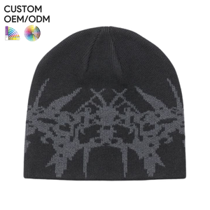 หมวกบีนนี่ไหมพรมถักสำหรับฤดูหนาว อะคริลิก อุ่น นุ่ม สไตล์ทันสมัย รับทำโลโก้ตามสั่ง รองรับ OEM ODM สำหรับการผลิตขายส่ง - Product Image 3