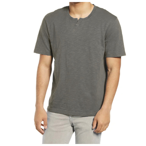 T-shirt homme surdimensionné sans coutures, 100% coton, couleur unie, impression de logo personnalisée, tissu tissé respirant. - Product Image 6