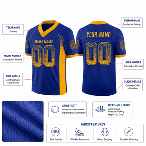 Maillot de football personnalisé par sublimation OEM, style décontracté, 100 % polyester polaire, nom et numéro de l'équipe imprimés - Product Image 4