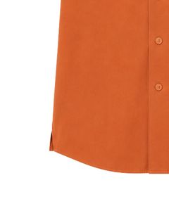 Chemise Homme Col Cubain Orange Décontractée Manches Courtes Été Oversize Streetwear Tendance Plage Boutonnée Haut de Gamme - Product Image 6