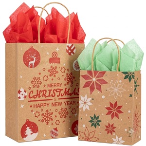 Sac cadeau personnalisé en papier kraft avec fenêtre carrée transparente, poignée en papier blanc, sac de shopping, best-seller Vietnam - Product Image 3
