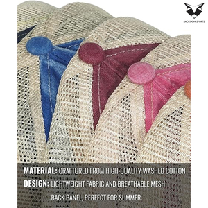 Casquettes de baseball durables, vintage, lavées, 100% haute qualité, confortables, respirantes, imperméables, en maille, pour adultes, protection UV - Product Image 6