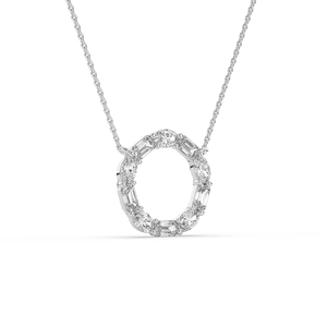 Colgante de Diamante Cultivado en Laboratorio de 3 Ct Personalizado, Plata 925 Chapada en Oro, Corte Esmeralda, Lujo, Certificado IGI, Estilo Único para Mujer, Ligero - Product Image 2