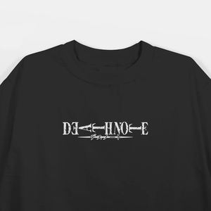 เสื้อยืดคอกว้างทรงหลวมลายพิมพ์ซับลิเมชั่นลายอนิเมะเดธโน้ต ผ้าถักเนื้อนุ่ม โพลีเอสเตอร์/คอตตอน เป็นมิตรต่อสิ่งแวดล้อม สำหรับผู้ชาย - Product Image 2