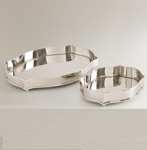 Creative Metallic Food <b>Tray</b> Silver Plated Rectangular Modern Stainless Steel Metal <b>Tray</b> Home Hotels & Kitchen Use - Product Image 6