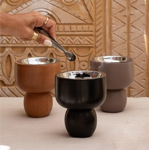 Brûleur d'encens à refoulement en métal au design raffiné avec support, porte-encens d'aromathérapie pour la maison, diffuseur de parfum de luxe islamique - Product Image 3