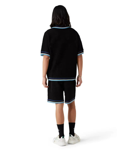 Nouvel ensemble décontracté homme tendance : chemise à manches courtes et pantalon long en polyester tissé, imprimé uni et respirant pour l'été - Product Image 6
