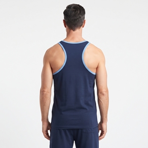 Camiseta Deportiva sin Mangas para Hombre, Color Azul Marino, Transpirable, para Gimnasio, Fitness, Entrenamiento Atlético - Product Image 6