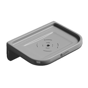 Wall Fixed Two Tier Large Square Soap Holder with Frosted <b>Glass</b> <b>Dish</b> Premium Bathroom Accessory for Residential Commercial Set - Product Image 1