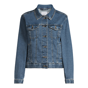 Women Short <b>Denim</b> <b>Jacket</b> Spring and Autumn Loose Fit Long Sleeve Solid Color Casual Student <b>Jacket</b> - Product Image 6