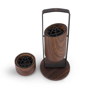 Quemador de Incienso Mabkhara de Madera de Lujo con Soporte Metálico, Quemador de Incienso Árabe Moderno para Decoración del Hogar - Product Image 1