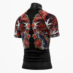 Custom Rash Guard <b>Compression</b> <b>Shirt</b> <b>Men</b>’s Short Sleeve BJJ MMA Training Gym Workout Sublimation Sportswear - Product Image 5