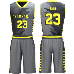 Maillot de basket respirant 100 % polyester à prix abordable, avec logo frontal et nom d'équipe personnalisé, idéal pour l'entraînement et les matchs - Product Image 3