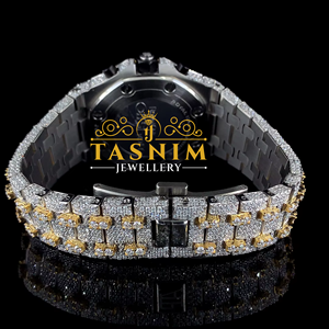 Premium Quality Custom Stainless Steel Business Sport Fashion Hip Hop Style Iced VVS Moissanite Diamond Quartz Glass Limited - Product Image 4