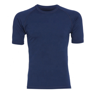 Men's UPF 50+ Breathable <b>Compression</b> Short Sleeve Rash Guard Quick Dry Solid Print Eco-Friendly Customized Logo Neoprene - Product Image 5