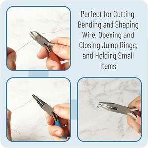 Custom Logo Stainless Steel Best Supplier Jewelry Tools Mini <b>Pliers</b> <b>Set</b> Cutters Needle Long Nose Beading Repair Tools - Product Image 3