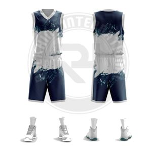 Uniforme de Baloncesto para Deportes de Equipo, Tela de Poliéster Transpirable, Ajuste Atlético, Adecuado para Prácticas, Partidos de Liga y Torneos - Product Image 4