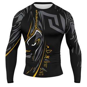 High Quality Sleeveless Compression Athletic Top Crew Neck Stretch Fabric Men MMA Rash Guard Anti-Bacterial Anti-UV Breathable - Product Image 1