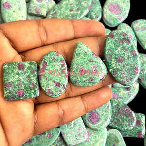 พลอยทับทิมจากธรรมชาติคุณภาพสูงอัญมณีทรงหลังเบี้ย1ชิ้นได้รับการปรับแต่งขนาดได้ราคาขายส่ง - Product Image 5