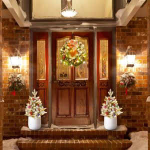 50 Warm LEDs Solar Artificial Christmas <b>Tree</b> IP44 Waterproof with 2 <b>Lighting</b> Modes Auto On/Off Indoor Lifelike Decor - Product Image 1