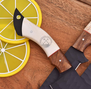 New Wholesale Custom Handmade J2 Stainless Steel Powder Coated <b>Sharp</b> Blade Chef <b>Knife</b> Dining Kitchen <b>Knives</b> <b>Set</b> Bone Wood Handle - Product Image 3