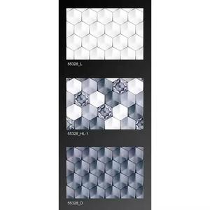 Carreaux muraux hexagonaux 3D en céramique de porcelaine, design vert clair et foncé, 30x45cm 300x450mm, parfaits pour les entrepreneurs - Product Image 2