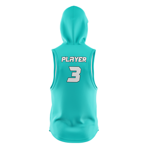 Hoodies sans manches pour hommes, vente en gros, hiver, fitness, respirants, 300g, design uni brodé, pour hommes - Product Image 4