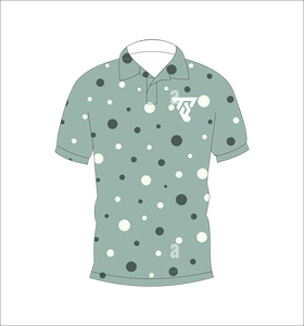 เสื้อโปโลชายลายจุด แขนสั้น สไตล์ลำลอง ปกติดกระดุม ใส่ได้ในฤดูร้อน รับสกรีนโลโก้ด้านหน้า - Product Image 4