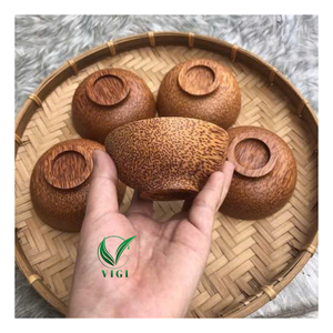Tazón de Madera de Coco de Primera Calidad con Acabado Liso para Cocina Moderna - Product Image 1