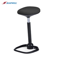 Chaise de bureau ergonomique avec petit dossier tabouret haut