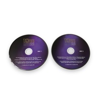 Cetak Dompet Kardus CD 2 Disk Kustom dengan Dua Slot, Kotak Kertas