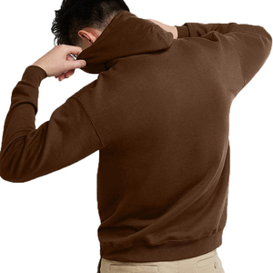 High Quality Men's Regular Fit Cotton Hoodies <b>Thick</b> <b>Fleece</b> Breathable Quick Dry Front Logo Streetwear Customizable Plain Blank - Product Image 2
