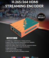 Codificador de Transmisión HDMI a IP AVMATRIX SE1217 1080p60 H.265 H.264 RTMP SRT RTSP para Transmisión en Vivo en YouTube y Facebook