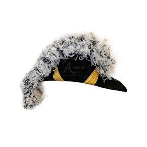 Proveedor Mayorista OEM, Gorro Ceremonial de Plumas Blancas y Negras de los Caballeros Templarios Grand Encampment - Product Image 3