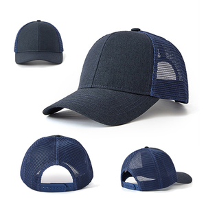 Wholesale Multi Colors Customized Sports Trucker Caps Blank Curved Brim 6 Panel Mesh Back Trucker Hat - Product Image 2