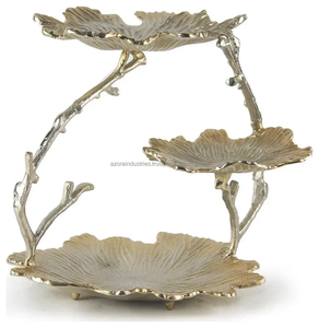 Soporte de pastel de metal pesado para pasteles de boda grandes Soporte de pastel de calidad comercial en metal para hoteles de Azora Industries - Product Image 2