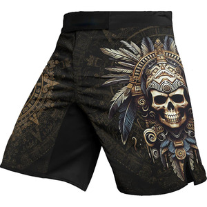 Pantalones Cortos de Entrenamiento MMA/BJJ Hechos a Medida con Tela Microelástica, Servicio OEM, Diseños de Logotipos Personalizados, 100% Poliéster, Secado Rápido - Product Image 6