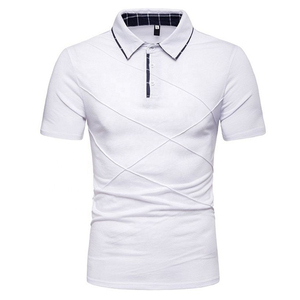 เสื้อกอล์ฟผู้ชายแขนสั้นแบบถักเนื้อผ้าระบายอากาศได้ดี  ขนาดใหญ่พิเศษ  สำหรับธุรกิจ  แบบสั่งทำได้ - Product Image 1