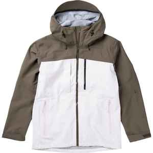 Men's Hooded <b>Windbreaker</b> Jacket Color Blocking Waterproof Sporty Style Polyester Outerwear Winter Coat with Zipper Closure - Product Image 5