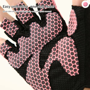 Guantes de fitness para entrenamiento en el gimnasio, levantamiento de pesas, soporte para muñecas, agarre acolchado en la palma, transpirables, cómodos y de alto rendimiento. - Product Image 6