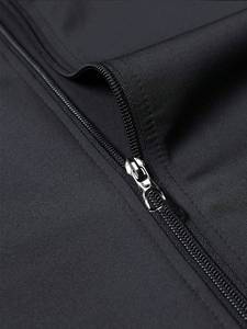 VITHAS INDUSTRY Unisex Black Bomber <b>Jacket</b> Red Dragon Print Chinese Style Coated <b>Canvas</b> Material Spring Wear Collarless Zipper - Product Image 6