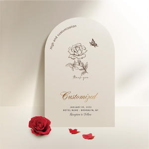 Arche personnalisée Carte d'invitation de <span class=keywords><strong>mariage</strong></span> Carte postale de visite Conception de remerciement Logo de marque personnalisé Autocollant adhésif - Product Image 5