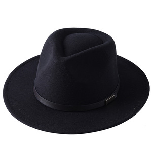 Sombrero Panamá de ala ancha estilo retro para mujer, con hebilla de cinturón, sombrero Fedora de lana, fabricante de primera calidad en Pakistán. - Product Image 1
