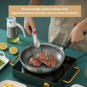 Premium Stainless Steel Saute Pan With Tempered Glass Lid Nonstick Interior Coating Induction Compatible Base - Product Image 4