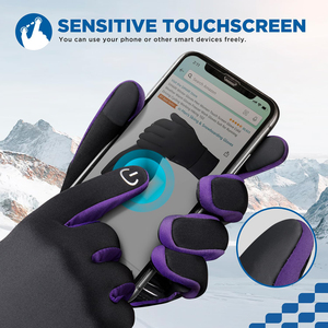 <b>Touchscreen</b> Thermal Anti Slip Riding <b>Glove</b> Textured Running <b>Gloves</b> Ideal For Winter Outdoor Running Cycling Wear Running <b>Gloves</b> - Product Image 2