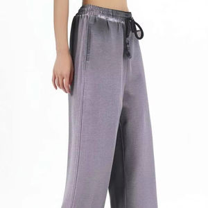 Nouveau design 2026 – Pantalon décontracté droit taille mi-haute élastique pour femme, respirant, style Joker, coupe régulière, 100 % polyester - Product Image 1