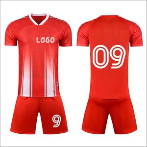 Maillot de football pour adultes de haute qualité, logo personnalisé, numéros imprimés numériquement, respirant, grande taille, séchage rapide, 100% polyester, été - Product Image 3